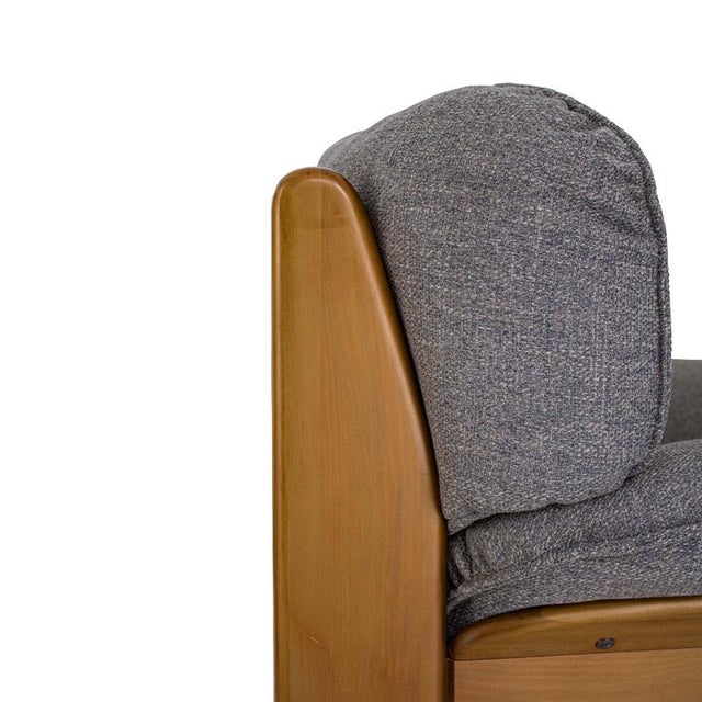 Wood Mid-Century Armchairs in the style of Afra and Tobia Scarpa, Italy, 1970s, Set of 2 For Sale - Image 7 of 9