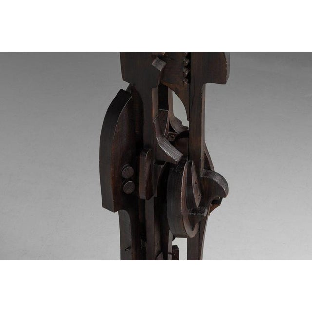 Sergio Ponzio IV, Abstract Sculpture, 1970s, Pine For Sale - Image 9 of 18
