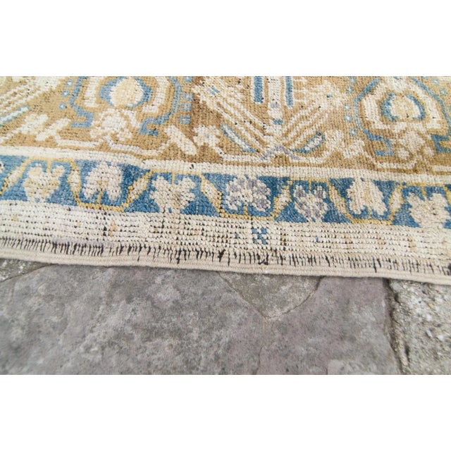 1920s Antique Anadol Oushak Medallion Hand-Knotted Rug - 7’1” X 12’6” For Sale - Image 9 of 11