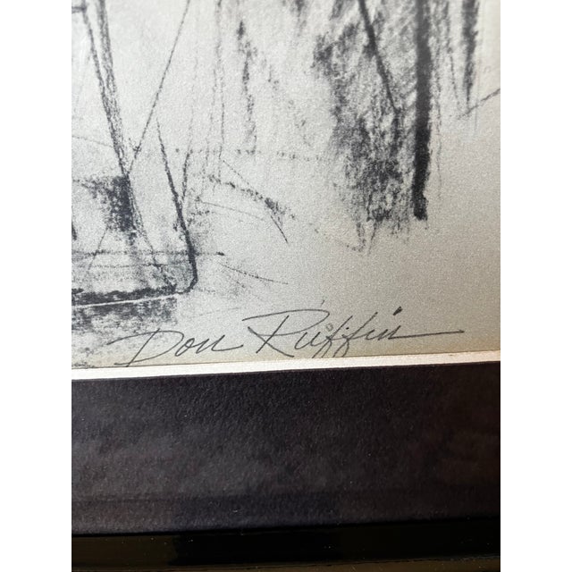 Vintage Set of 3 Framed MCM Don Ruffin Signed Native American Portraits - Limited Edition-Artist Proof For Sale In Milwaukee - Image 6 of 18