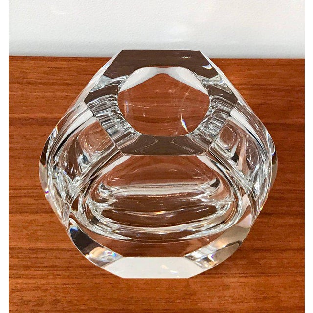 Late 20th Century Baccarat Modern Clear Crystal Vase Chairish