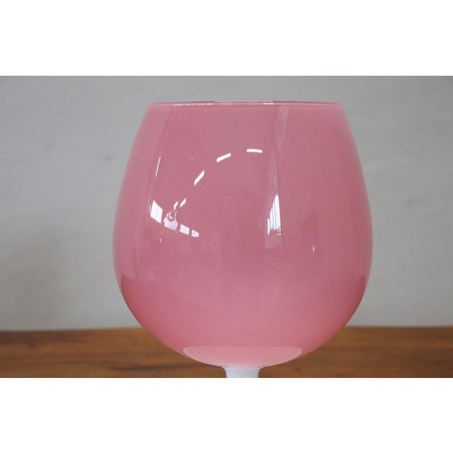 Italian Vase in Pink Murano Art Glass, 1960s For Sale - Image 7 of 8