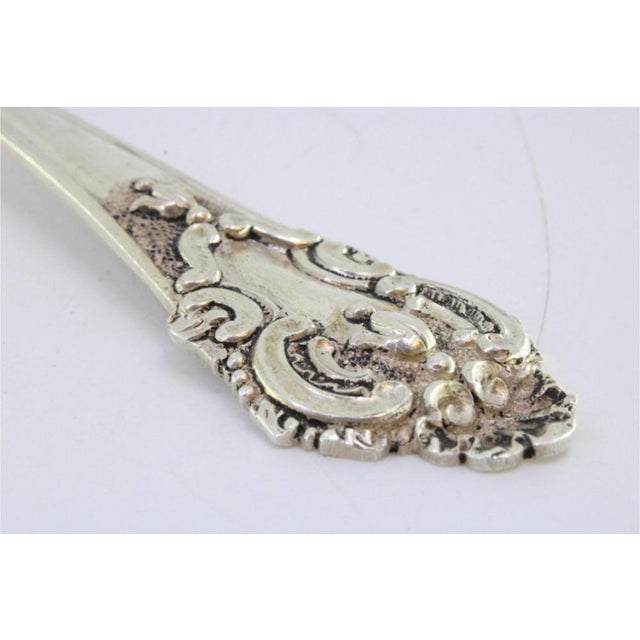 Silver Soup Ladle with Reliefs and Friezes, in Very Good conditions. Designed 1920 to 1949 This piece has an attribution...