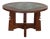 1950s French Adjustable Oak and Tile Table by Guillerme Et Chambron For Sale