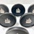 1960s Vintage Nautical Silver Ship Coasters – Swedish Lerstorp Black Bakelite/Isolite Scandinavian Barware - Set of 6 For Sale - Image 5 of 9