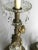 Pair of Vintage Ornate Cast Brass Crystal Pendent Lamps For Sale - Image 4 of 7