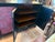Asian Antique 1950s Rare Large Asian Black Lacquer & Cinnabar Four Door Server, Console 70 Inch Long For Sale - Image 3 of 9