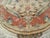 19th Century Vintage Oval Shaped Persian Tabriz Rug, Hand-Knotted Wool & Silk, Floral Pattern, Ivory & Pale Pink, 3x5 For Sale - Image 5 of 8