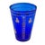 Glass Vintage Boho Mid Century Hand Blown Cobalt Blue Glass Vase With Gold Honey Bee Accents For Sale - Image 7 of 18