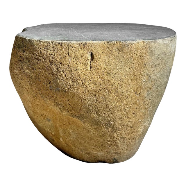 Boulder Outdoor Stool Side Table For Sale