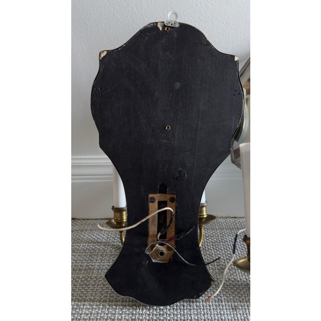 Metal Early 20th Century Venetian Mirrored Sconces - A Pair For Sale - Image 7 of 7