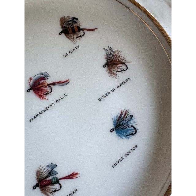 LastCHANCE!Vintage Fly Fishing Motif Wall Plate For Sale - Image 9 of 15