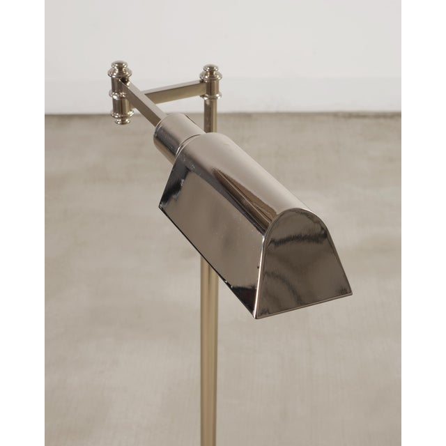 Ralph Lauren Home Ralph Lauren Style Adjustable Polished Nickel Pharmacy Floor Lamp For Sale - Image 4 of 15