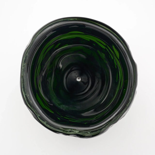 Modern Green Murano Glass “Burri” Vase For Sale - Image 3 of 4