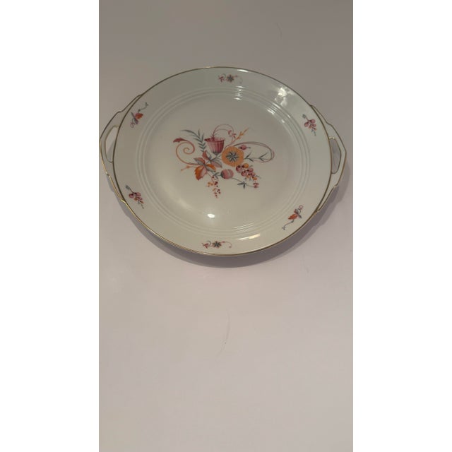 Mid 20th Century Vintage Art Deco Rosenthal "Tirana" Handled Porcelain Cake Platter For Sale - Image 5 of 5