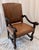 20th Century Louis XIII Style Tooled Leather Os De Mouton Armchair For Sale - Image 12 of 14