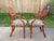 Vintage Hickory Chair Co Mahogany Spider Back Captain's Side Chair Pair For Sale - Image 10 of 16
