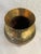 Metal Vintage Late 20th Century Hammered Brass Urn Vase With Rope and Tassel Trim For Sale - Image 7 of 8
