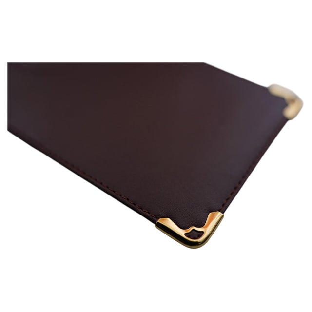 Cartier Cartier Bordeaux Leather & Gold Eyeglass Case, 1980s For Sale - Image 4 of 8
