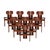 Africa Side Chairs by Afra & Tobia Scarpa for Maxalto, 1970s, Set of 10 For Sale - Image 12 of 12