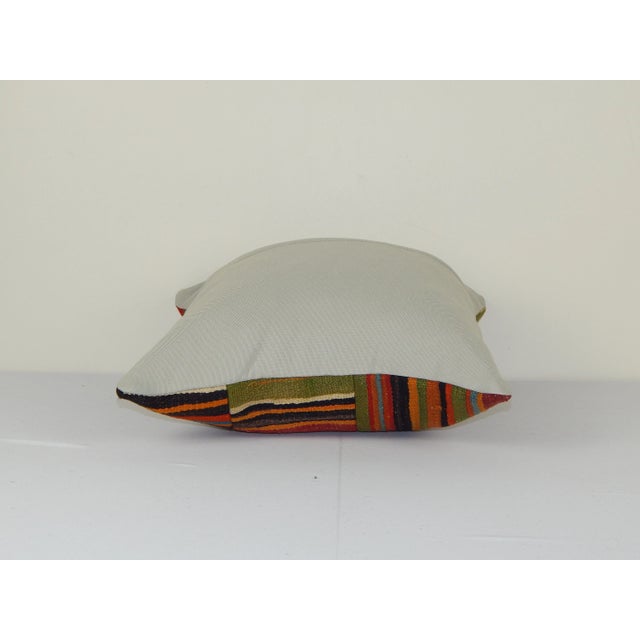 Striped Patchwork Pillow Cover For Sale - Image 4 of 5
