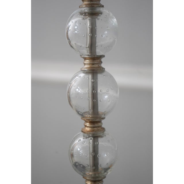 Gold 1990s Stacked Crystal Ball Table Lamps - Pair For Sale - Image 8 of 11