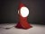 Fantastic Area lamp in an unusual red model attributed to the nicknamed plastic prince by the New York Times, Neal Small....