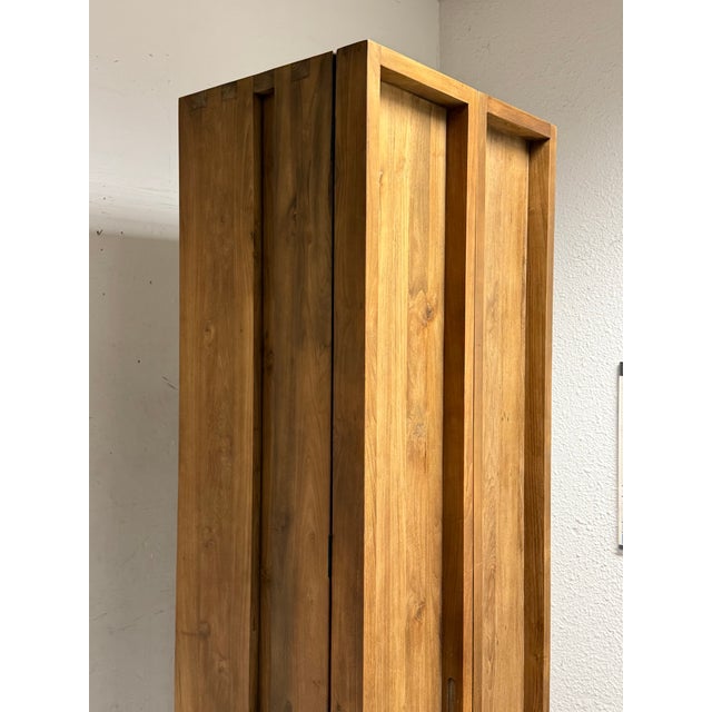 Contemporary Roost Collection Teak Storage Cabinet For Sale - Image 3 of 12