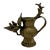 Vintage Himalayan Brass Sukunda-Style Ritual Oil Lamp With Bird Motif For Sale