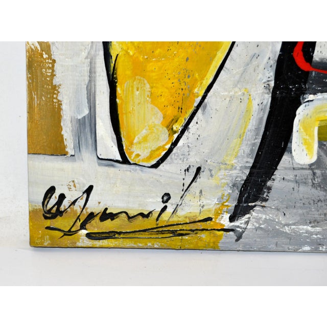 Multi-Color Yamil O. Cardenas Abstract Painting in Acrylic on Canvas Titel Carol For Sale - Image 11 of 13