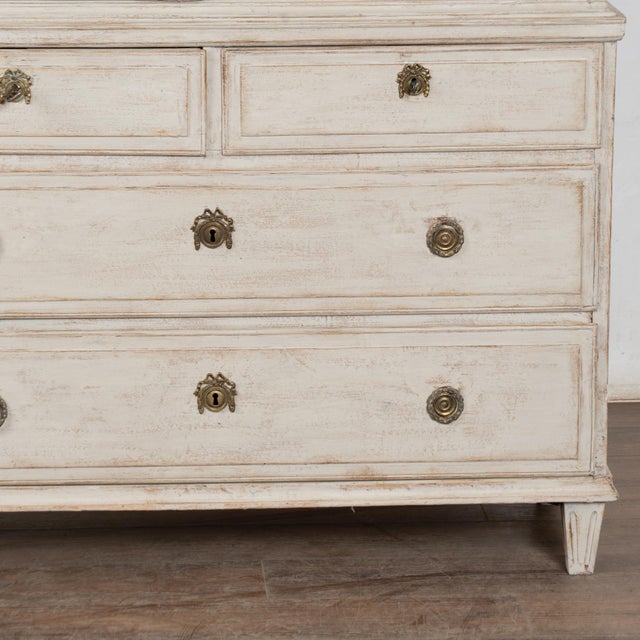 Early 19th Century Swedish Gustavian White Painted Cabinet For Sale - Image 18 of 18