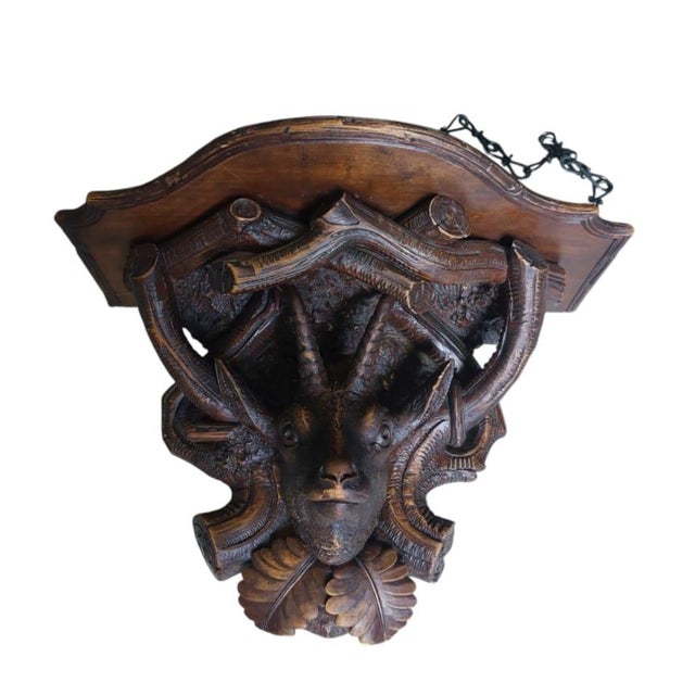 Antique Black Forest Console Table, 1900 For Sale - Image 4 of 12