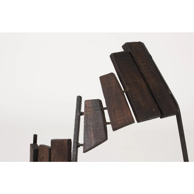 1950s Wood and Metal Sculpture by Fred Leyman For Sale - Image 5 of 7