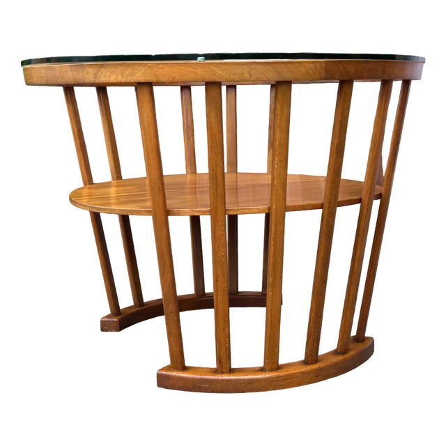 Danish Art Deco Round Coffee Table from Slagelse Møbelværk, 1940s For Sale