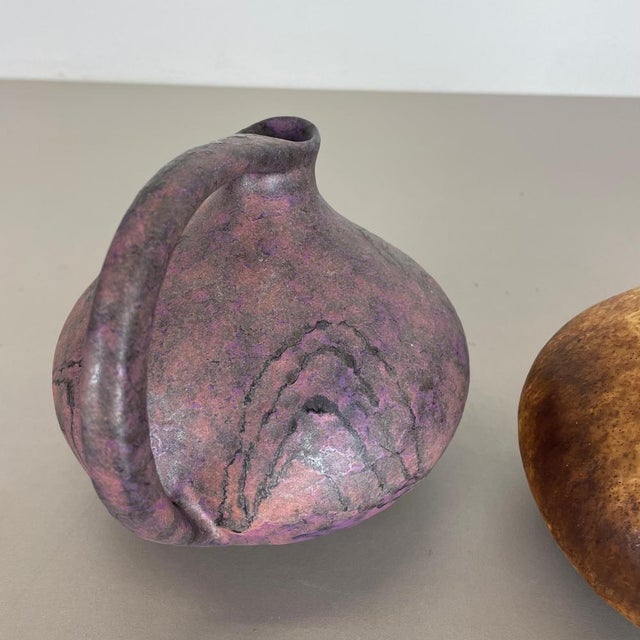 Pottery Vases 313 from Kurt Tschörner Ruscha, Germany, 1970s, Set of 2 For Sale - Image 14 of 18