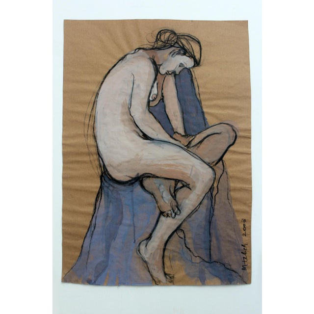 The condition of the artwork is adequate to the artist`s vision as signs of time and minor scratching and folds of the...
