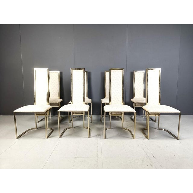 1970s Vintage Dining Chairs attributed to Belgochrom, 1970s, Set of 8 For Sale - Image 5 of 13