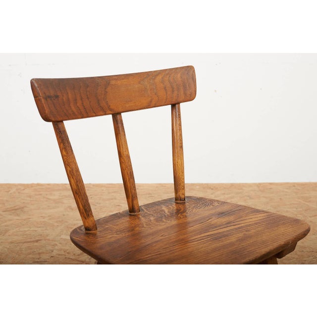 Vintage Chair in Oak by Jacob Müller for Wohnhilfe, 1940s For Sale - Image 12 of 18