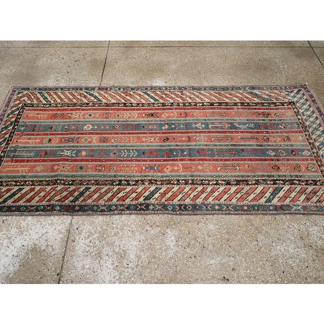 Galerie Shabab Collection Early 20th Century Caucasian Karabagh Rug For Sale - Image 4 of 8