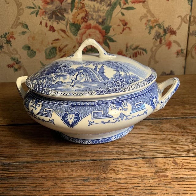 Earthenware Tureen from Boch Frères For Sale - Image 9 of 14