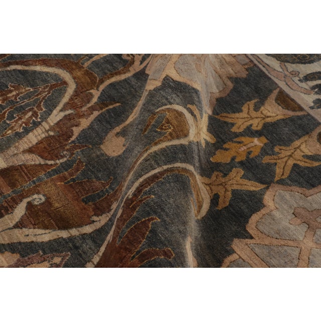 Burgundy Contemporary Bidjar Style Floral Wool Rug by Rug & Kilim, India For Sale - Image 8 of 11