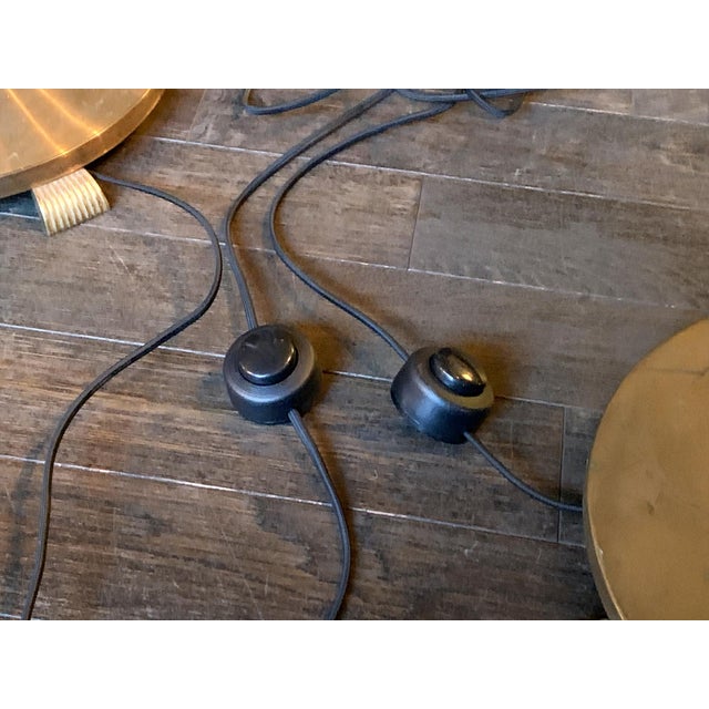 1940s Danish Art Deco Brass Floor Lamps - A Set of 2 For Sale - Image 16 of 18