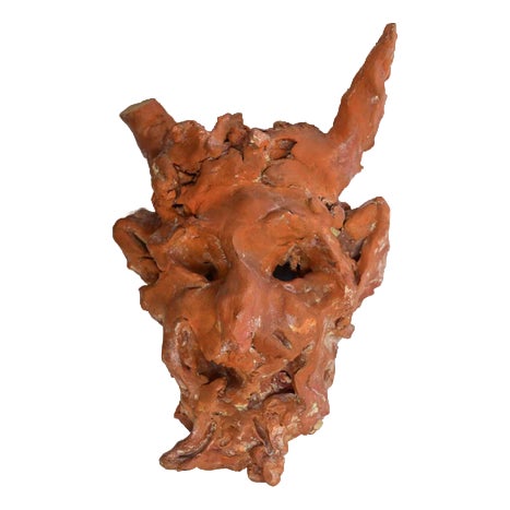 Sirio Pellegrini, Modern Devil Terracotta Sculpture, 1960s, Terracotta For Sale