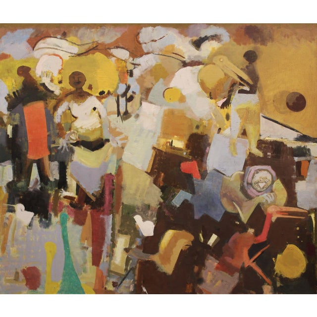 Victor Karnauh, Conversation #2, Oil on Canvas For Sale - Image 10 of 10