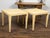 Pair of Baker Furniture Midcentury Wicker Side Tables with Tapered Legs For Sale - Image 9 of 10