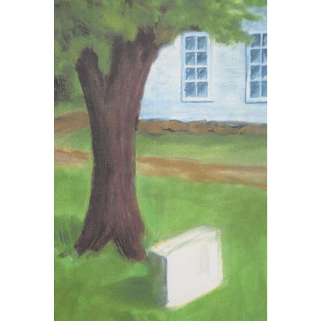 1980s Velma Flatt Cookville Tennessee Smiths Chapel Church Cemetery Print 23" For Sale - Image 10 of 11