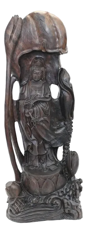 Nepalese Carved Buddha Statue