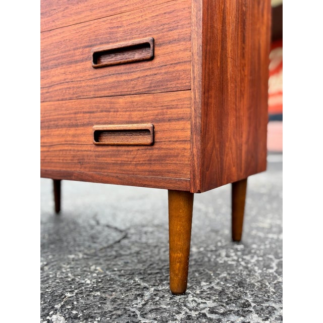 Brown Mid 20th Century Fully-Refinished Danish Teak Secretaire For Sale - Image 8 of 13
