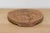 Aged Brown Round Wooden Plate For Sale - Image 4 of 5