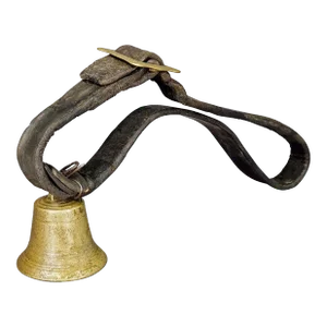 Antique Swiss Casted Bronze Cattle Bell Ca. 1900s